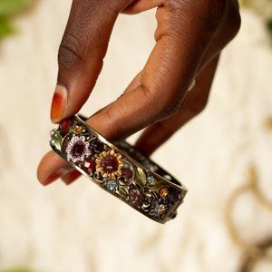 Women's Floral Metal Bracelet